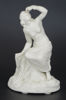 Okänd konstnär, 1800-tal, skulptur, parian, kvinna med orm (Cleopatra?), h 25 cm