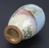 Vas, cloissonné, Japan, 1900-tal, dekor av blommande krysantemum, h 18 cm