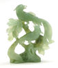 Okänd konstnär, skulptur, jadeit, Kina, 1900-tal, fåglar på gren, höjd 18 cm