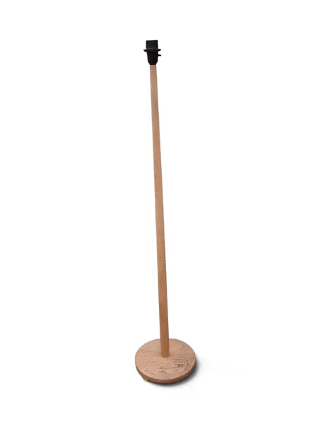Golvlampa, svarvad ek