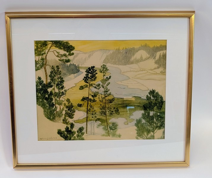 XXX Helmer Osslund ,efter tryck,signerad i tryck