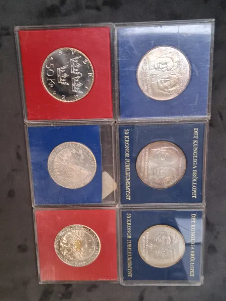 SILVER Jubileumsmynt 50-kronors