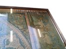 Soffbord, mahogny med glasskiva och mässingsdetaljer