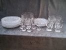 Matservisdelar, glas, Pukeberg, 28 delar