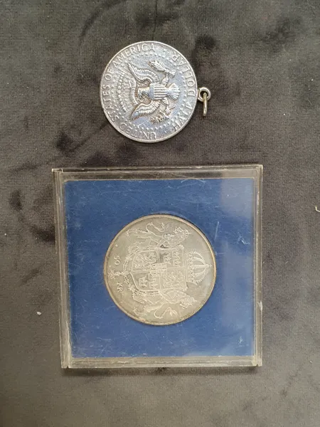 Mynt, silver, 2 st