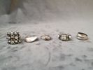 Ringar, 5 st, silver