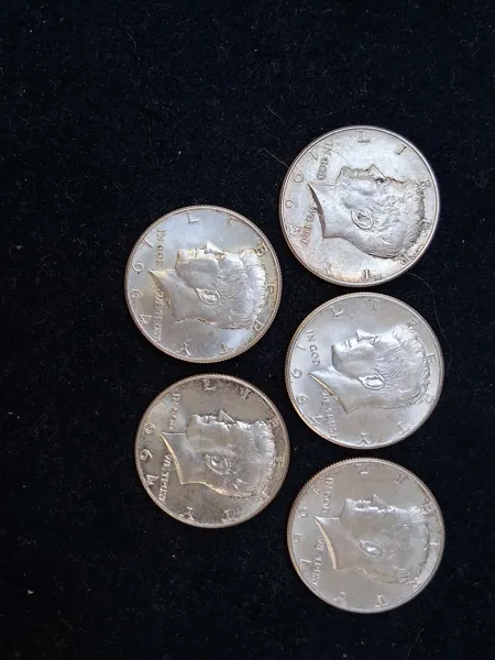 Mynt, 5 st, silver