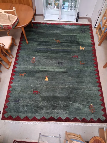 Matta, grön