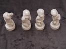 Figuriner, 4 st, porslin