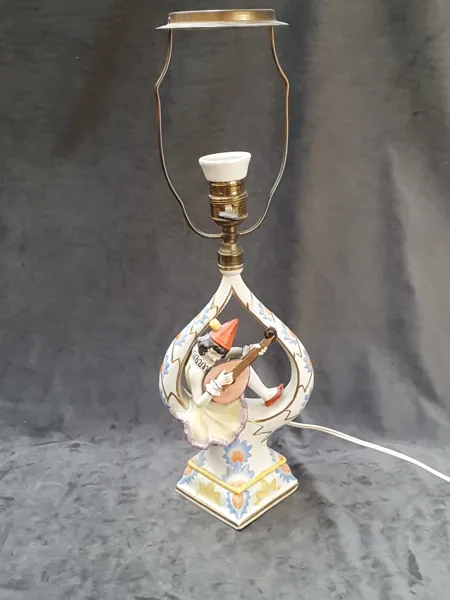 Bordslampa, porslin