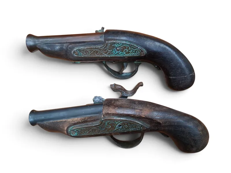 Slaglåspistoler, 1 par,