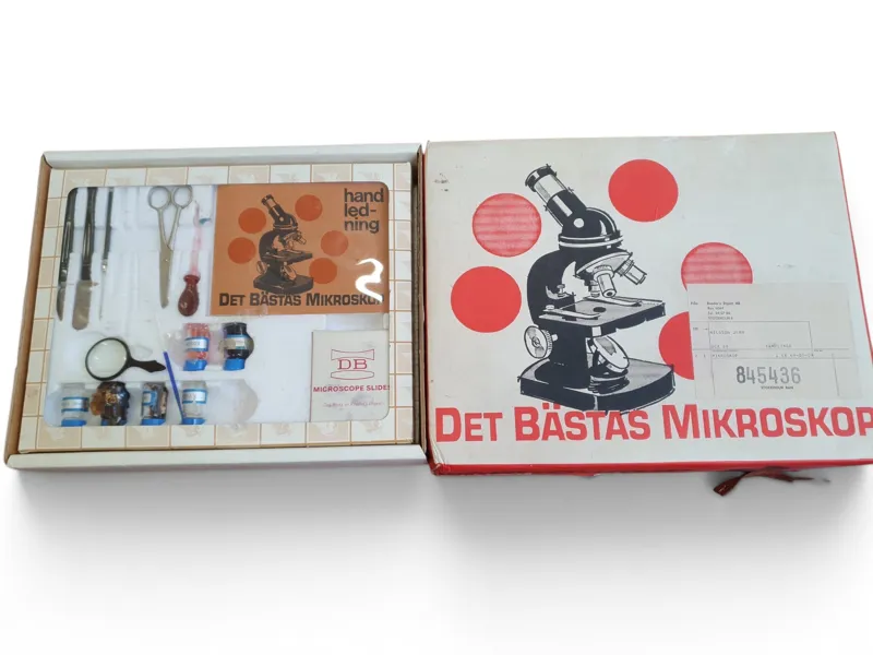 Mikroskop, i originalförpackning, "Det bästas"