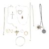 SILVERSMYCKEN, halsband, broscher, armring mm, vikt 83 g