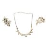 SILVER 3 delar, halsband samt broscher, vikt 42 g