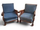 Fåtöljer, 1 par, Chippendalestil, Lani