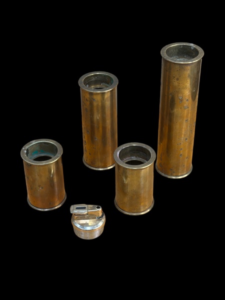 LJUSSTAKAR 3 st + tändare (ljusstake),  mässing