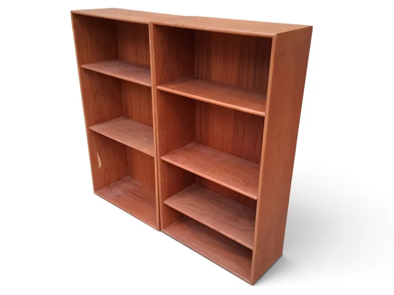 Bokhyllor, teak, Alf Svensson, Bjästa Möbelsnickeri AB, 2 delar