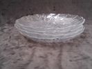 Tallrikar, glas, Lars Hellsten för Orrefors, 4 st