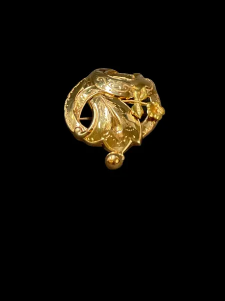 BROSCH/HÄNGE, 18k kontrollstämplat, vikt 3,9 gram
