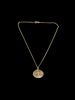 HALSBAND med plakett, 18k kontrollstämplat, vikt 3 gram