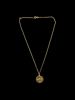HALSBAND med plakett, 18k kontrollstämplat, vikt 3 gram