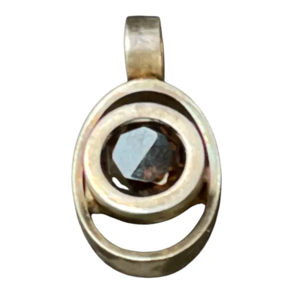 HÄNGE med infattad glassten, 925 sterlingsilver, vikt 4,85 g
