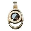 HÄNGE med infattad glassten, 925 sterlingsilver, vikt 4,85 g