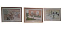 BRODERITAVLOR, 4 st, Carl Larsson, efter