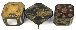 Skrin för rökelse, så kallad, Kogo, lackarbete, Japan, Meiji, sekelskiftet 1900,