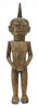 Fetisch, skuret trä, möjligen Dogon, Mali, 1900-tal, i form av stående man, h 45 cm, skador