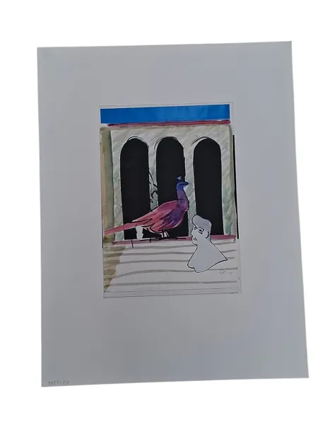 Blandteknik med collage, Hardy Strid