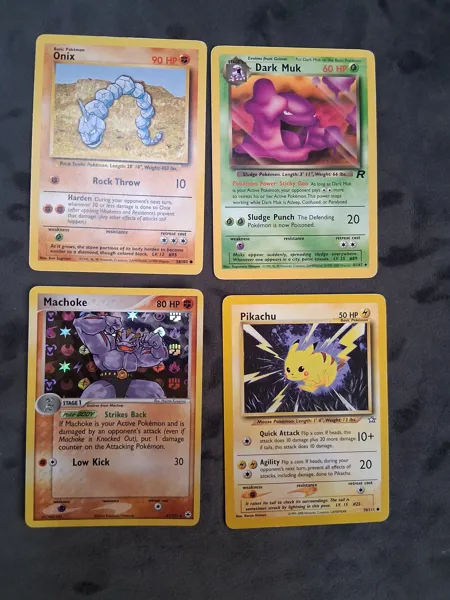 Pokemonkort, 4 st