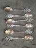 Teskedar, 6 st, silver
