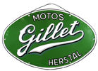 Reklamskylt, emaljerat järn, Belgien, 1930-tal, "Motos Gillet" Herstal, 