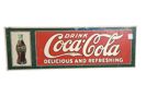 Reklamskylt, Coca Cola, litograferad plåt