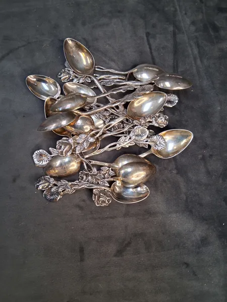 Parti silver, kaffeskedar