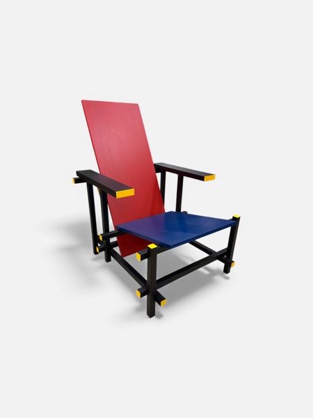 STOL [reproduktion ] liknande Red & Blue Chair designad av Gerrit Rietvald