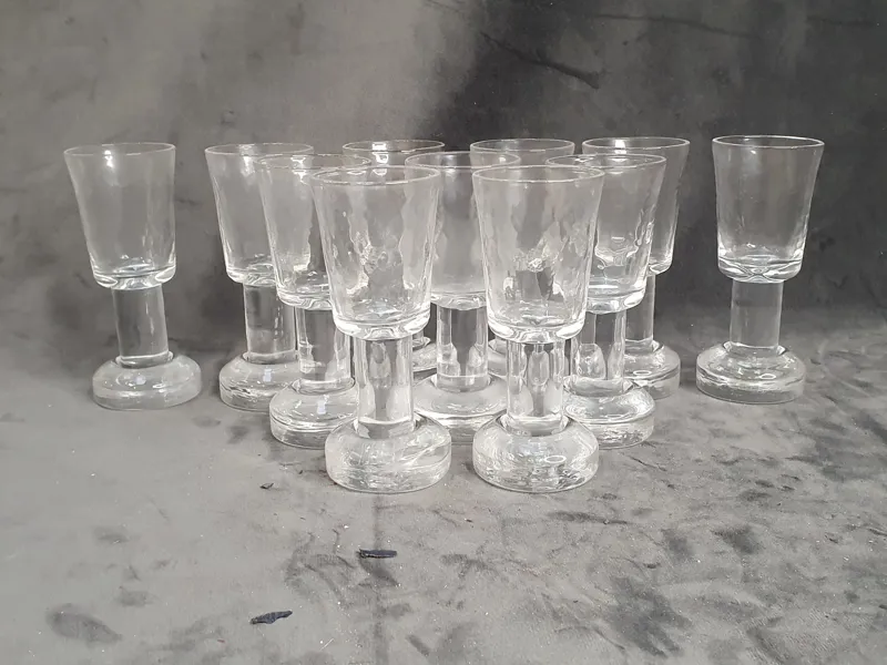Snapsglas, Göran Wärff för Pukeberg, 11 st