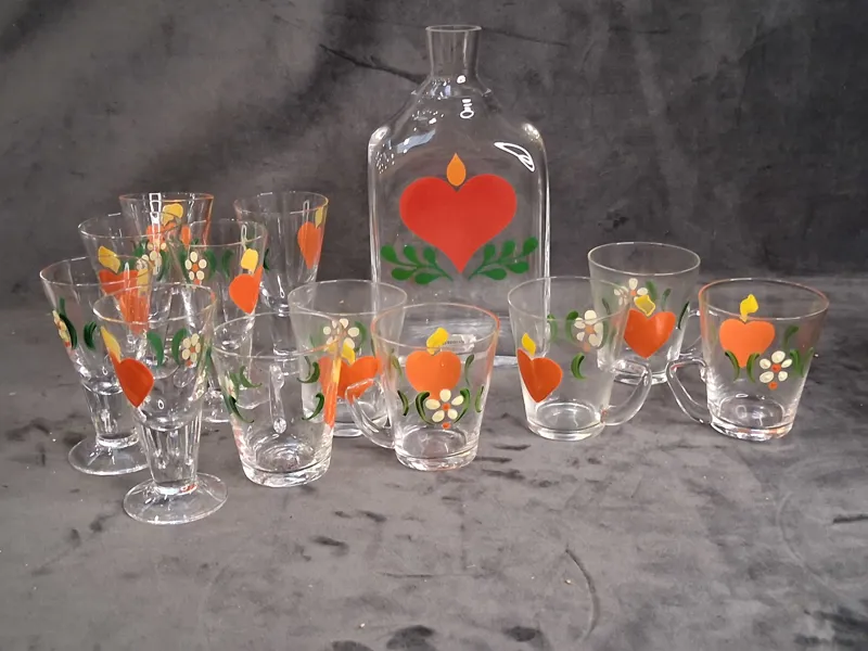 Karaff samt glas, Lindshammar
