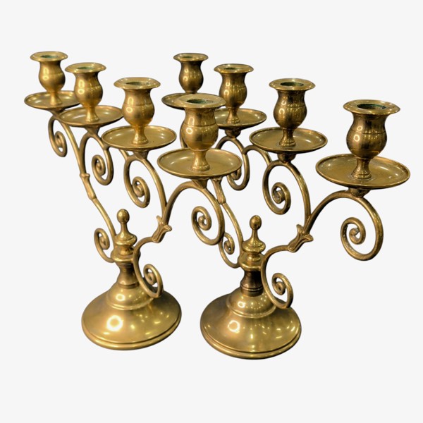 KANDELABRAR 2 st "Mistel" mässing