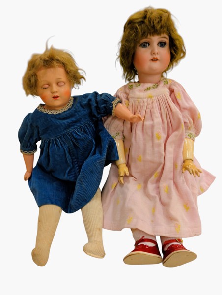 Äldre dockor 2 st
