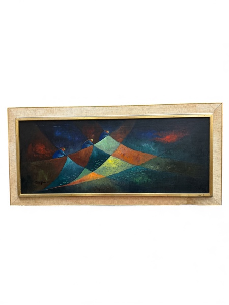 TAVLA Pierre Jouvet, olja på duk