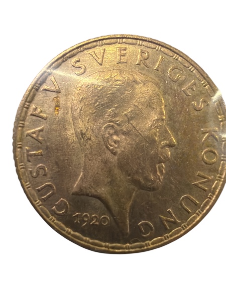 MYNT Guld 5-Kronor 1920